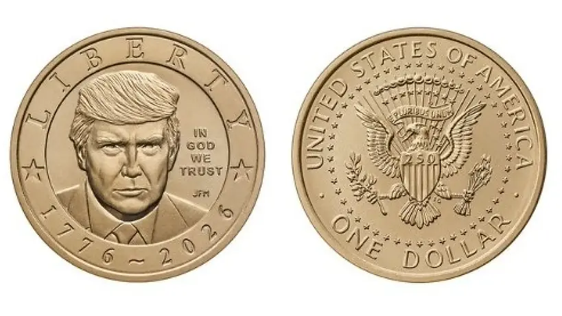 US ONE DOLLAR with US President Donald J Trump ... God Bless AMERICA 250 GOD BLESS THE US