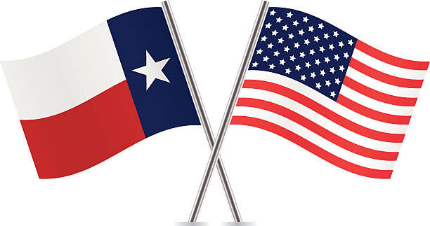 Texas & USA Flags