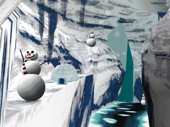 Système SnowWorld, environnement virtuel glacé