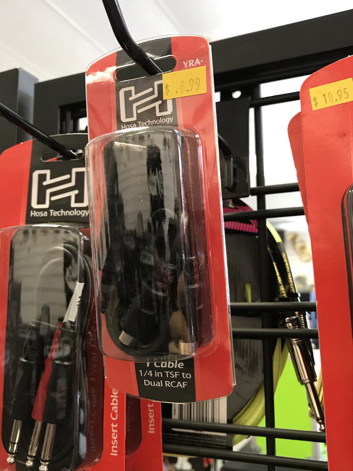 Hosa Y Cable (1/4in TSF - Dual RCAF)