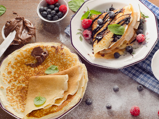 Raspberry, Nutella crepes