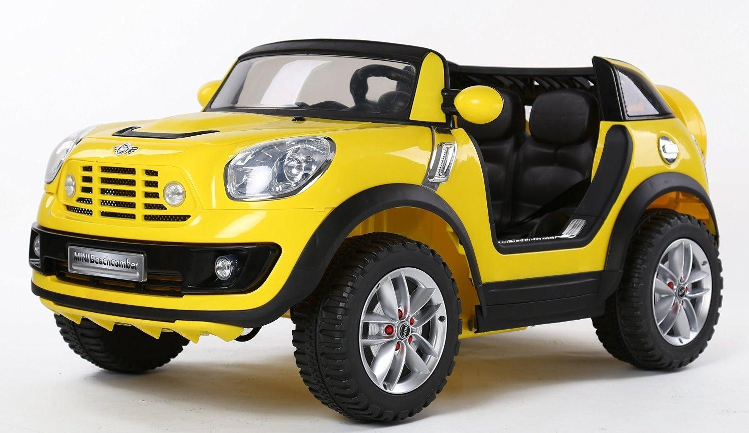 Mini Cooper Beachcomber XL Licensed 12v 2 Seater Ride On Car - Yellow