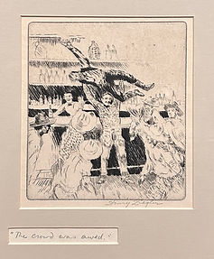 Henry (Harry) Ziegler (1889-1968) "The Crown Was Awed" Etching