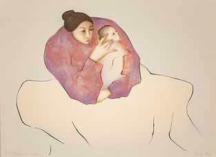R.C. Gorman (Navajo) b. 1931 "Earth Mother" 1979 Printer Proof Lithograph