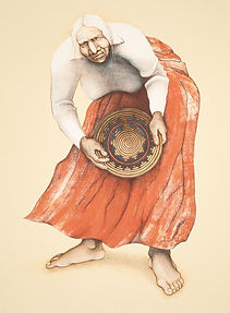 Ed Singer (Dine(Navajo) b. 1951) "The Center of Life" 1979