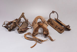 Group of Three Early American Saddles