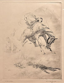 Bill Gollings (1878-1932)
"A Go Getter" Signed Etchings