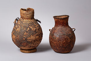 Group of Apache water baskets, Ca 19th century