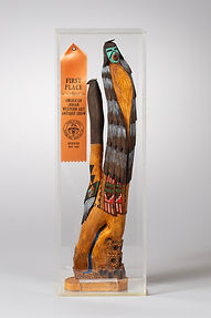 Award Winning Katsina (Kachina) in Shadow Box by Fernando Puhuhefvaya (b.1963)