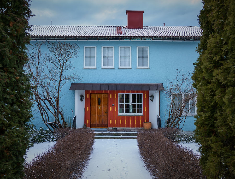 Colorful Two-Story House