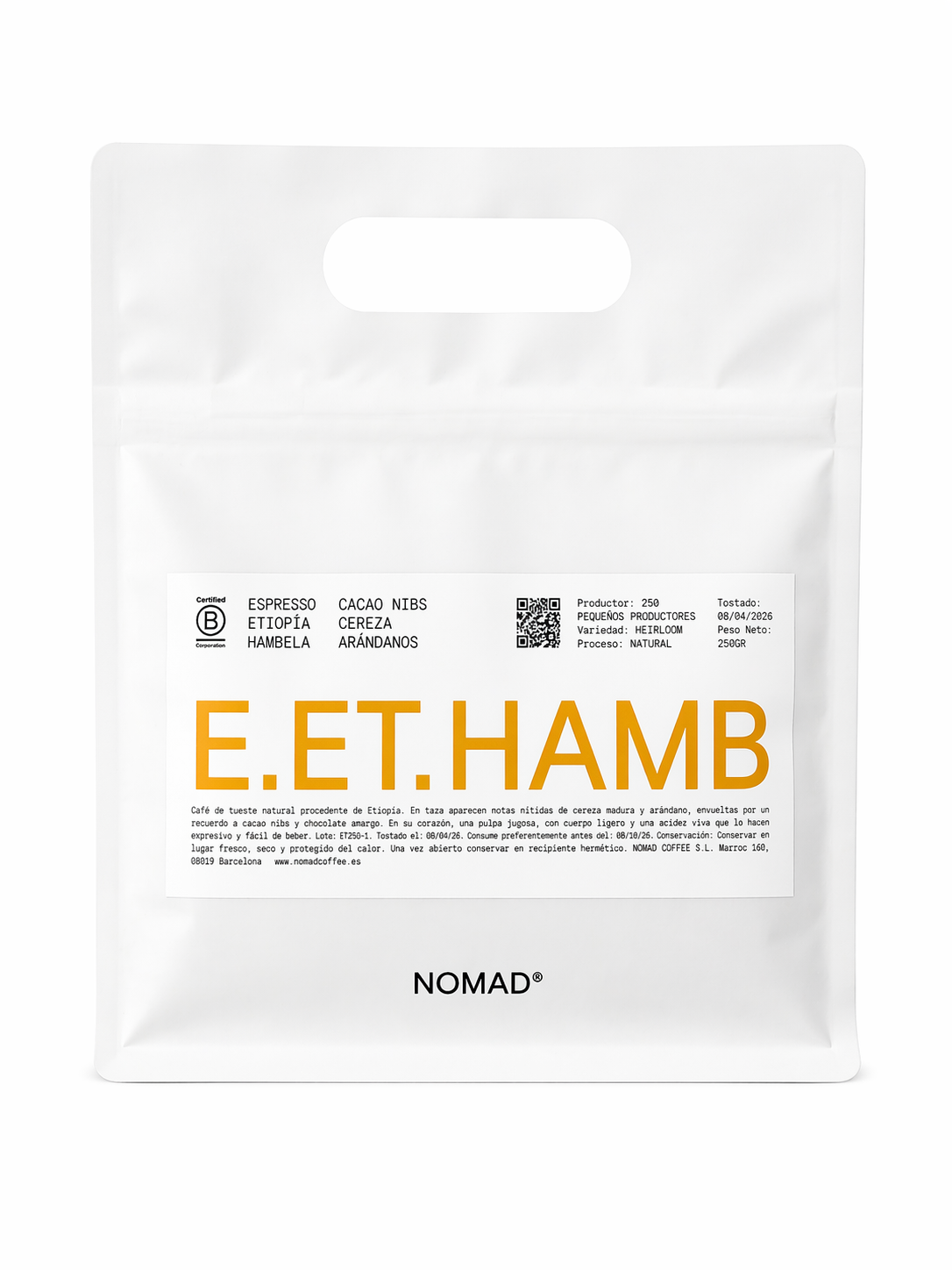F.ET.HAMB (Ethiopia HAMBELA) 250gr