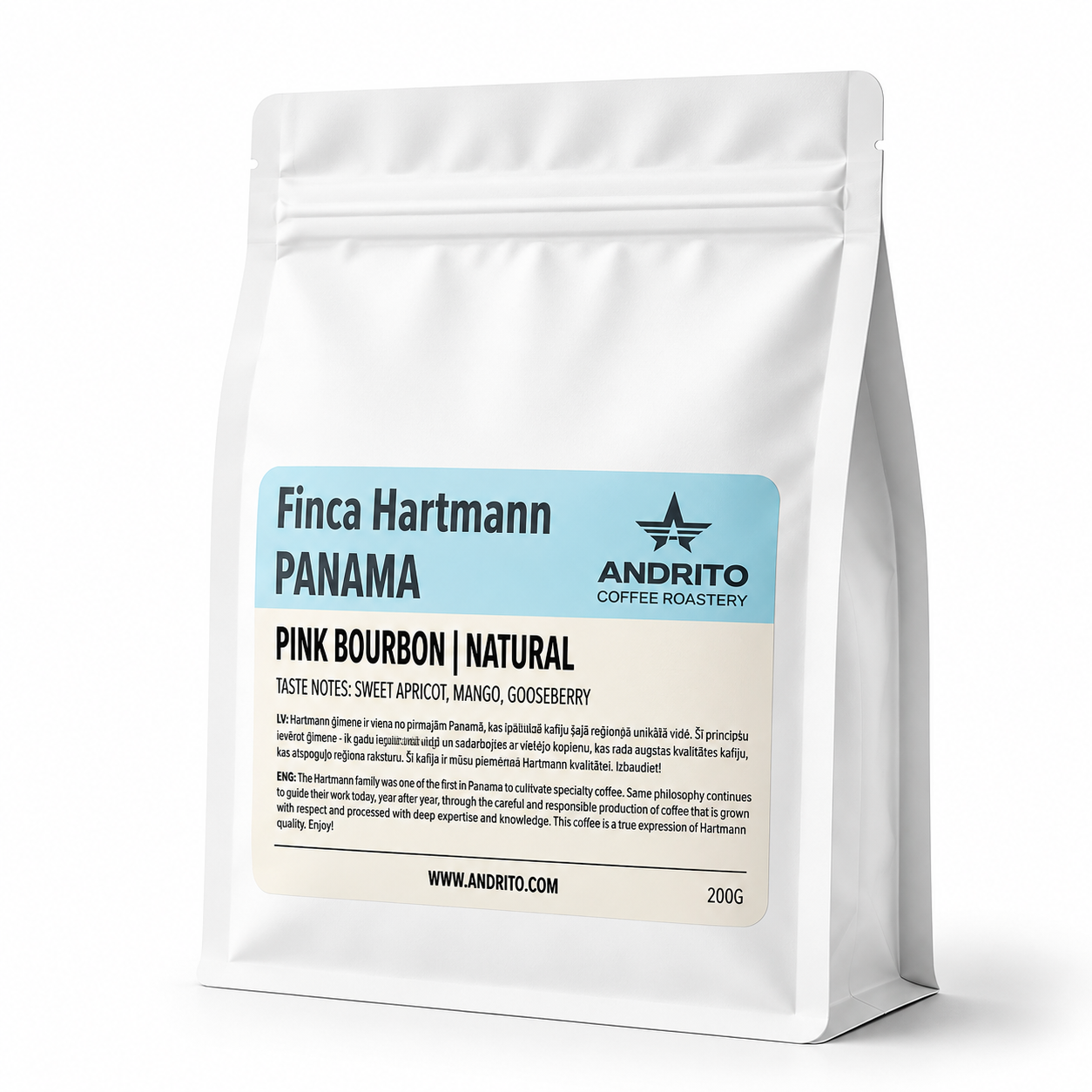 PANAMA Finca Hartman Pink Bourbon Natural 200gr