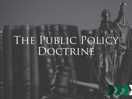 The Public Policy Doctrine