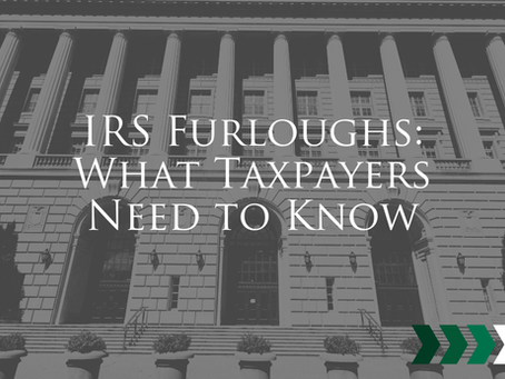 IRS Furloughs: What Taxpayers Need to Know