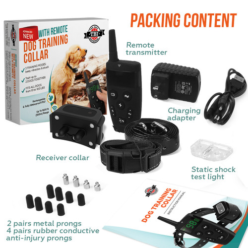 tbi dog training collar with remote
