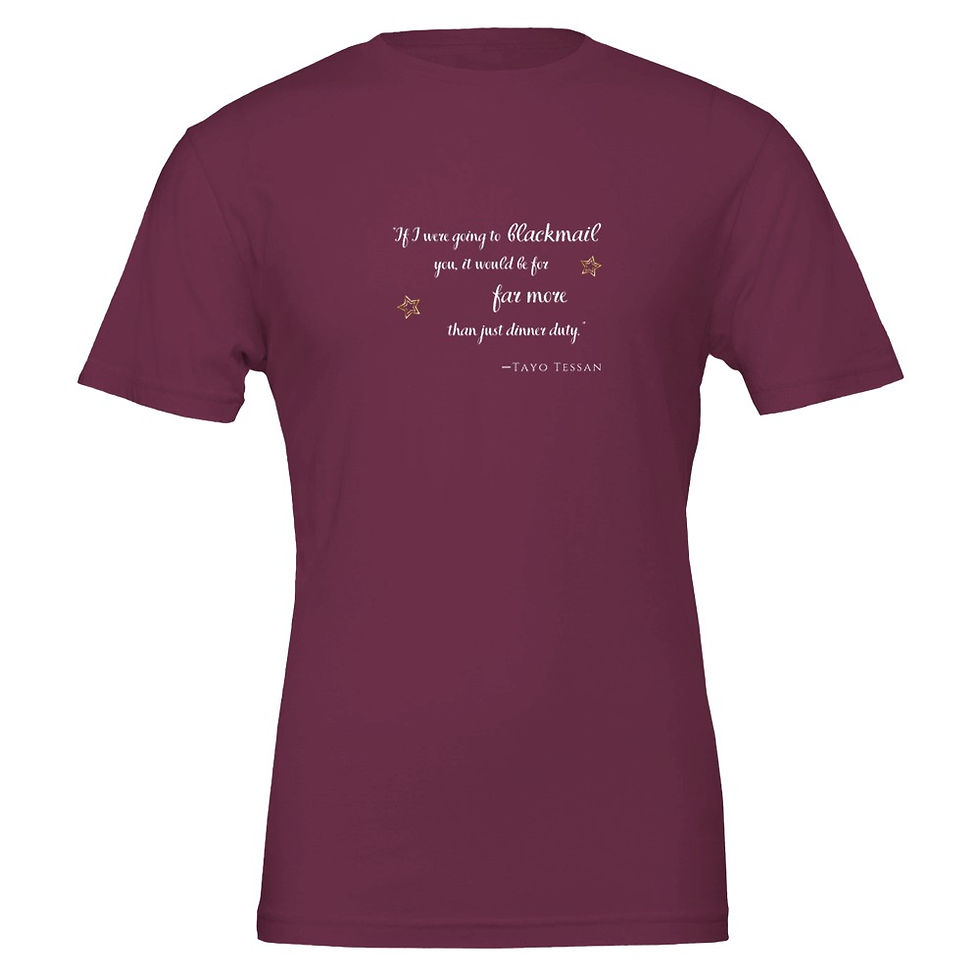 Thumbnail: Tayo Tessan "Blackmail" Unisex Crewneck T-Shirt