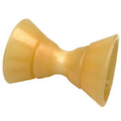 4" Yellow Non Marking Bow Stop Roller Assembly