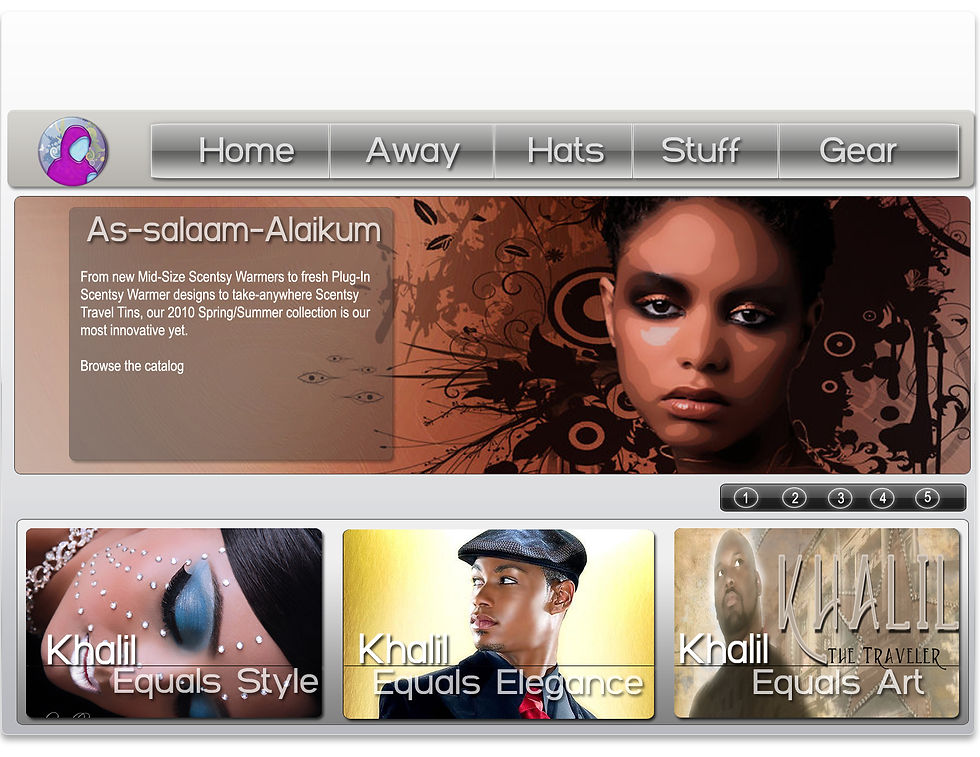 Mock set up of site