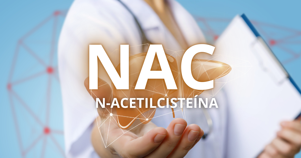 Cápsulas de NAC usadas como suplemento antioxidante