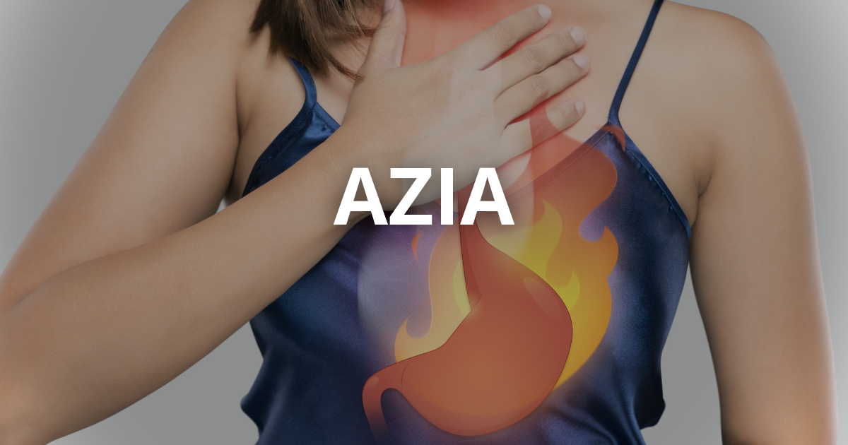 Homem com desconforto de azia após refeição