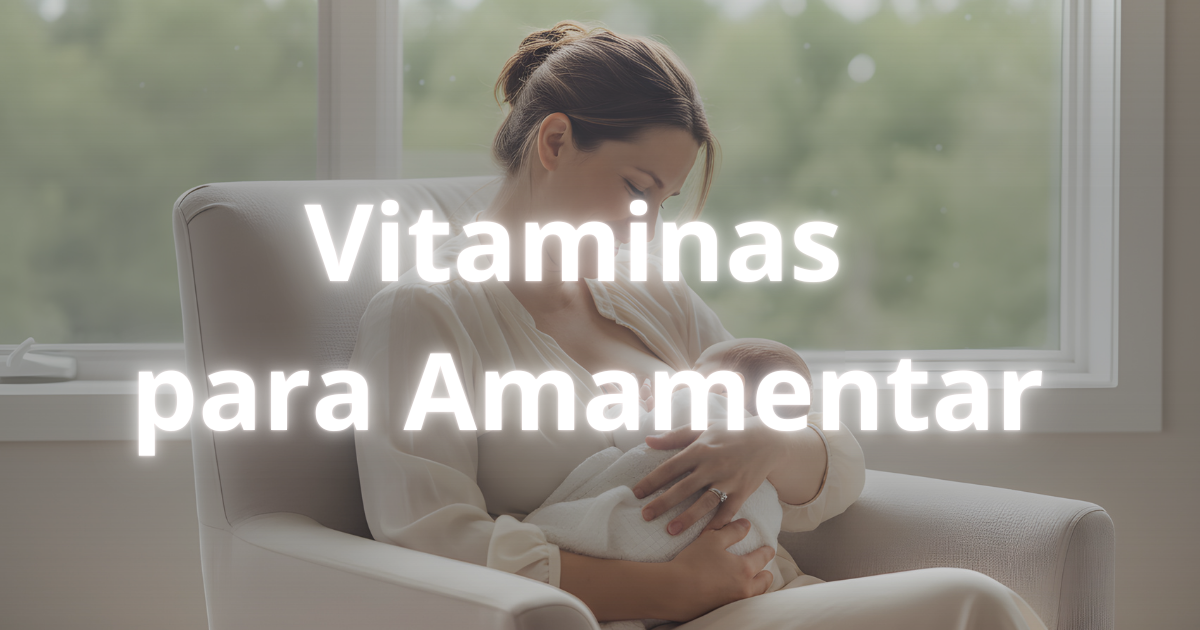 mãe segurando o bebê enquanto toma suplemento