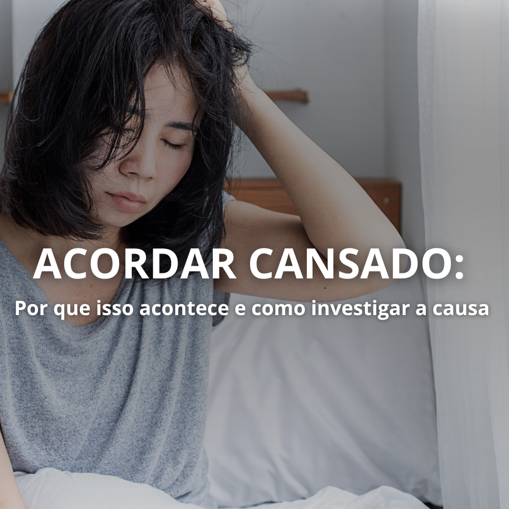Pessoa acordando cansada pela manhã