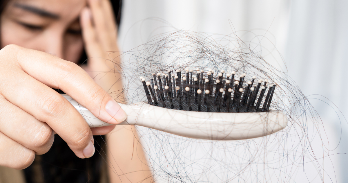 Queda de cabelo por deficiência de ômega-3