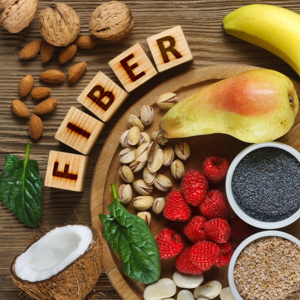 Alimentos ricos em fibras e probióticos