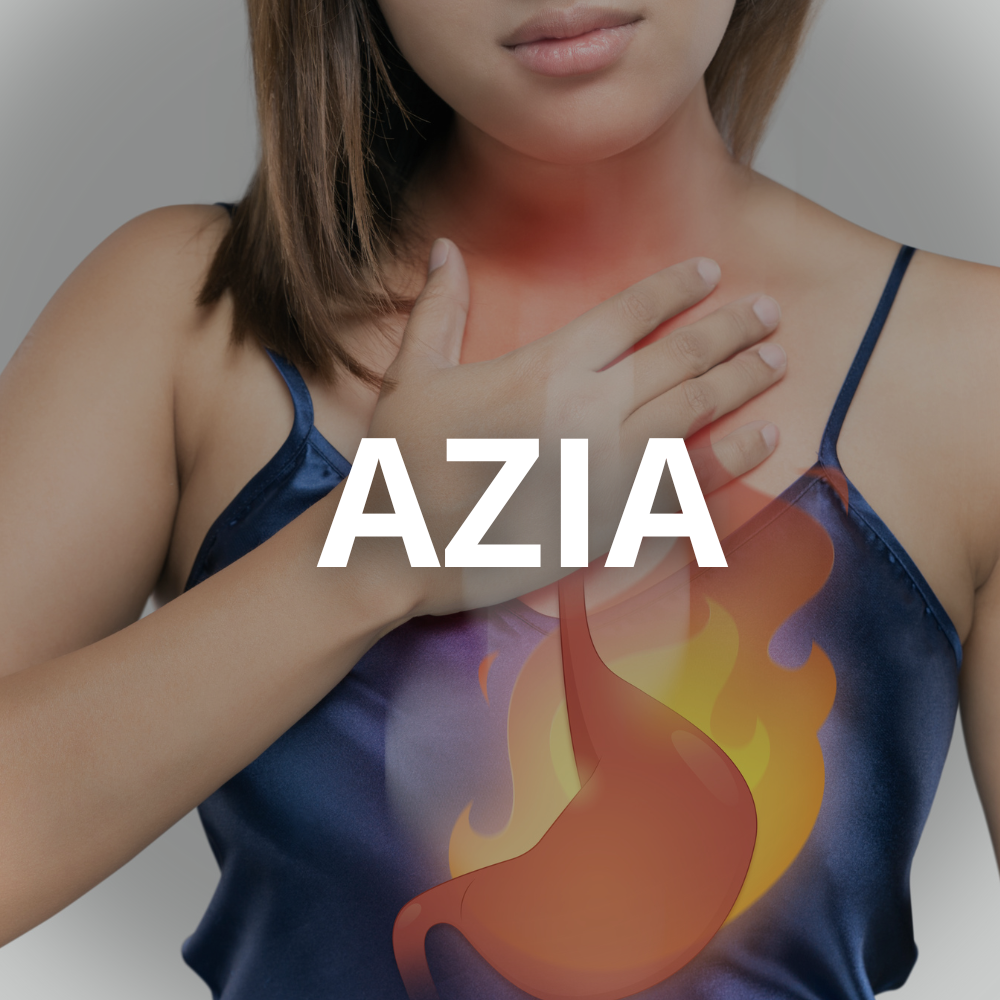 Homem com desconforto de azia após refeição