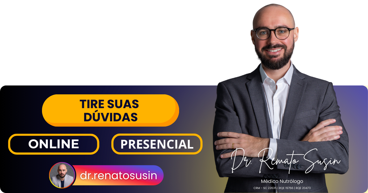 Médico (Dr. Renato Susin) com chamada para ação para conhecer seus serviços.