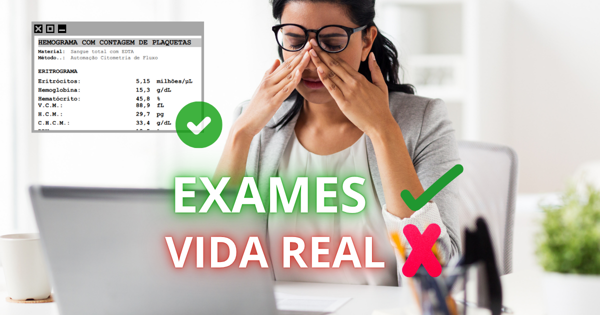 Pessoa com exames normais, mas sentindo cansaço e falta de energia
