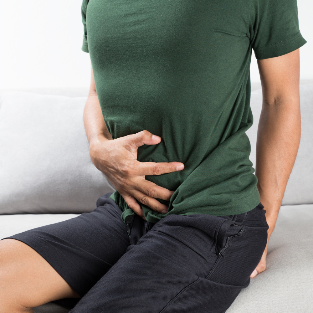 Dor abdominal causada por gases