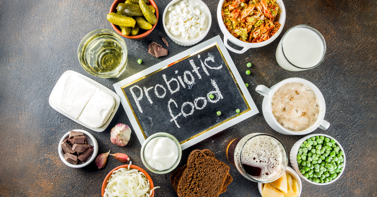 Fonte natural de probióticos em iogurte