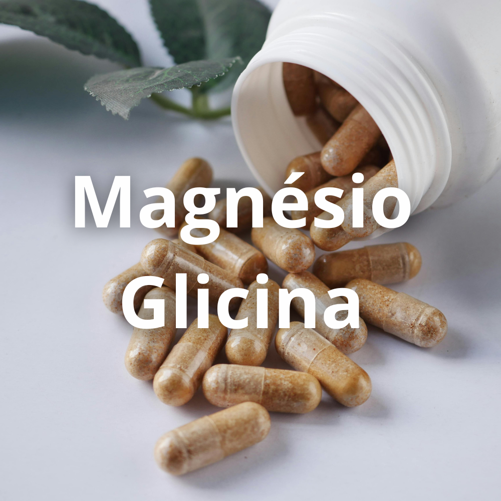 suplemento de magnésio glicina em cápsulas