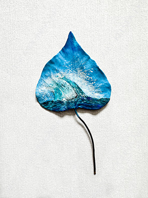 Tidal Movement Original Leaf Art