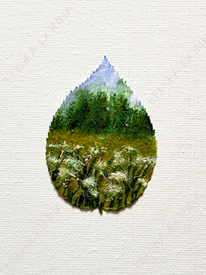 Wish Field Original Leaf Art