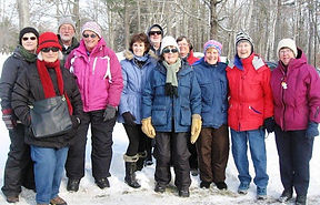 Wreath Laying Group from Lewiston-Auburn pose in the snow