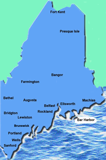 Map Of Colleges In Maine - Wisconsin Us Map