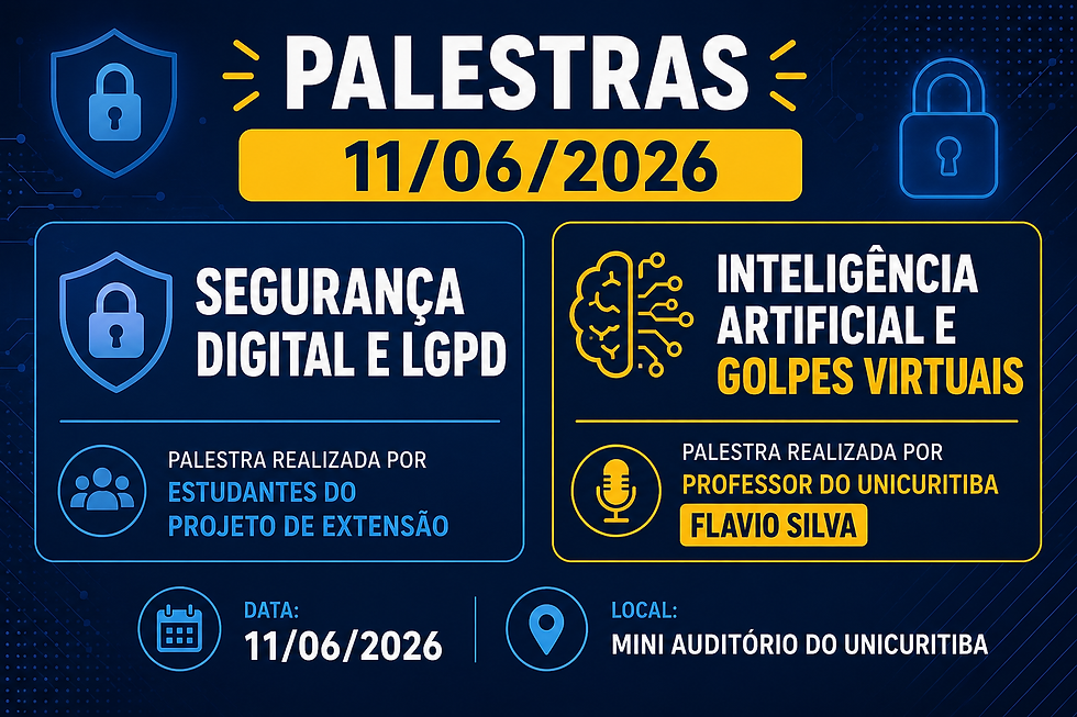 Convite Palestras no Unicuritiba