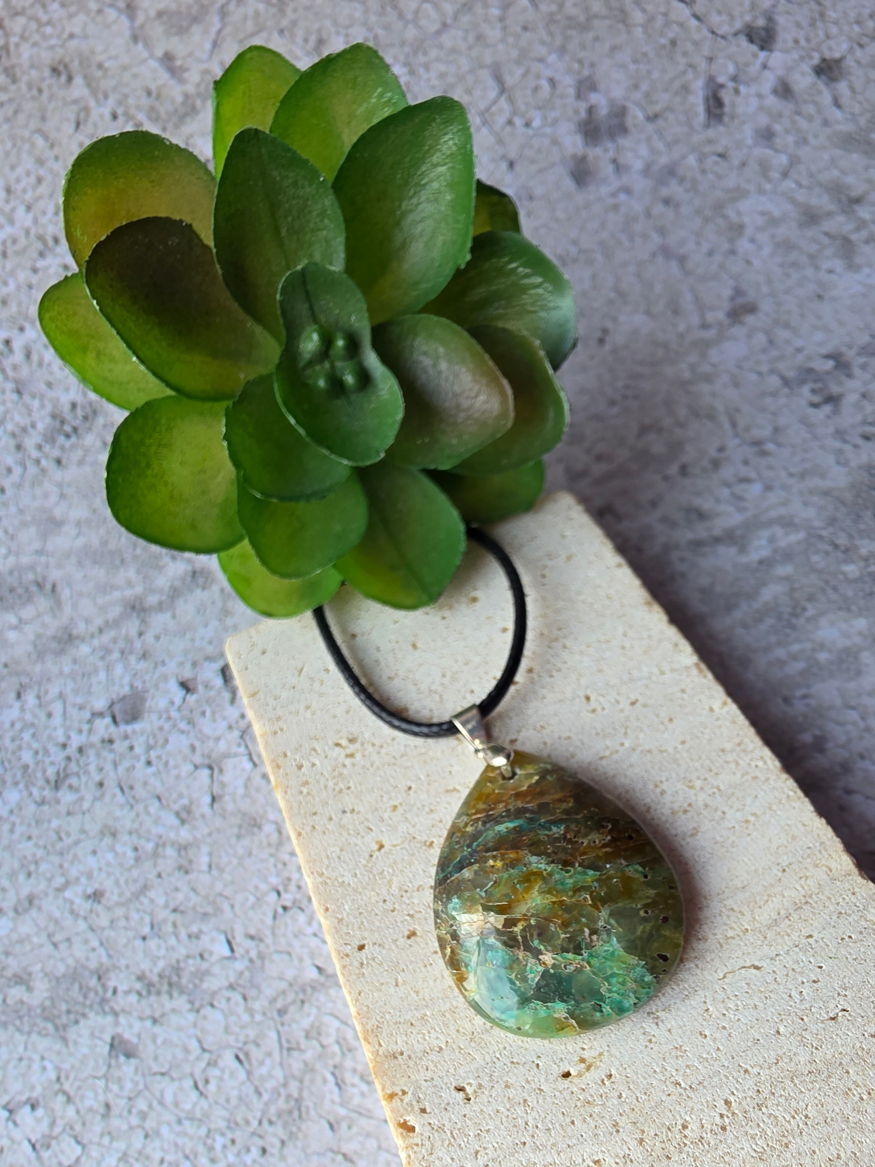 Collier Chrysoprase 