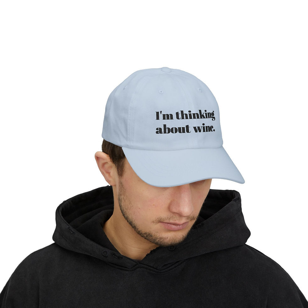 Thumbnail: I'm Thinking About Wine Baseball Cap 
