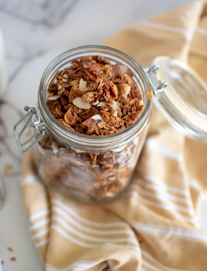 Easy and healthy homemade Maple Honey Nut Granola recipe