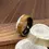 Thumbnail: The Connoisseur - Men's Titanium Band Ring with Antler & Wood