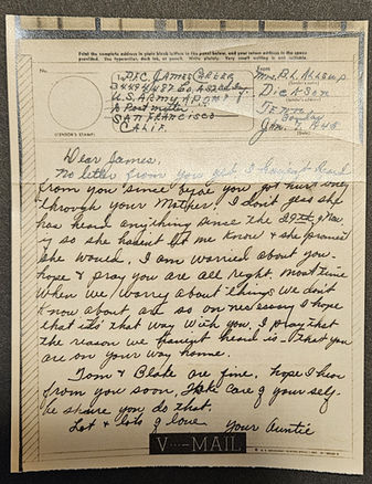 WWII PFC James Henry Carter, Sumner County, TN- Artifact Return Search