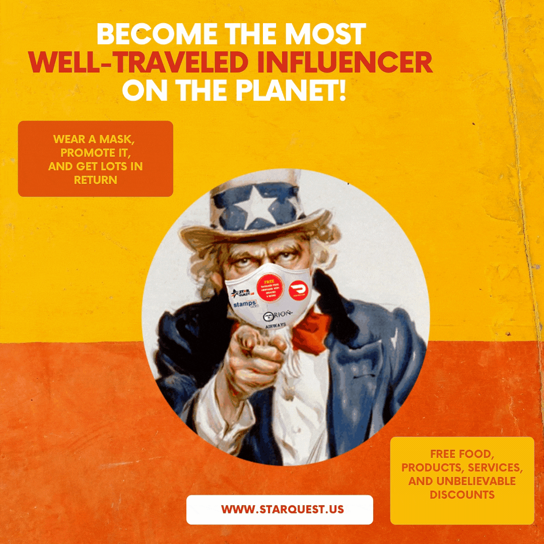 Become the most well traveled influencer
