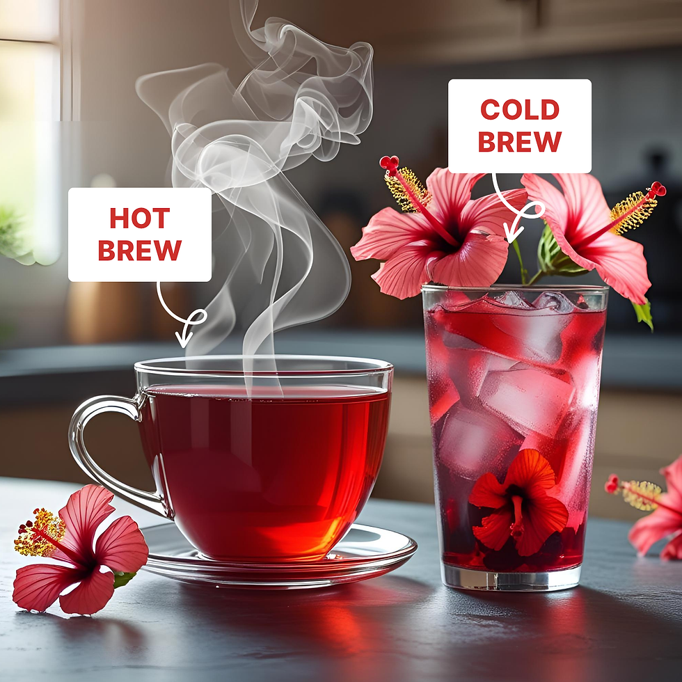 Thumbnail: Pure Hibiscus Blossom Herbal Tea - For Balanced Blood Pressure