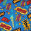 Thumbnail: Comic Book Words on Blue Pants - Open Fly