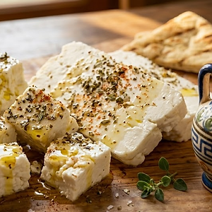 Feta Cheese with Olive Oil and Oregano