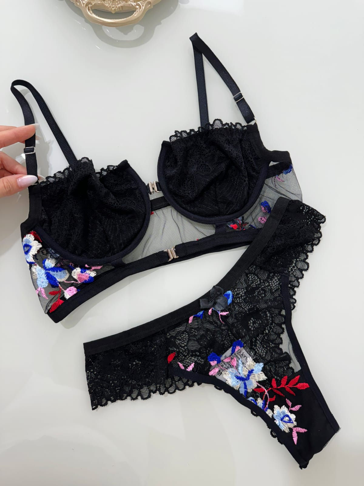Conjunto Lingerie Bicolor