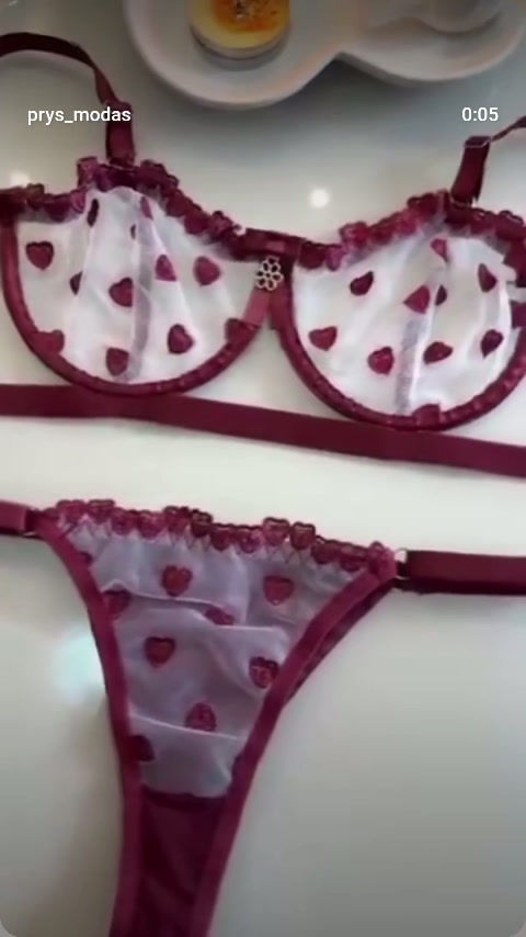 Miniatura: Conjunto Lingerie Tule Bordado